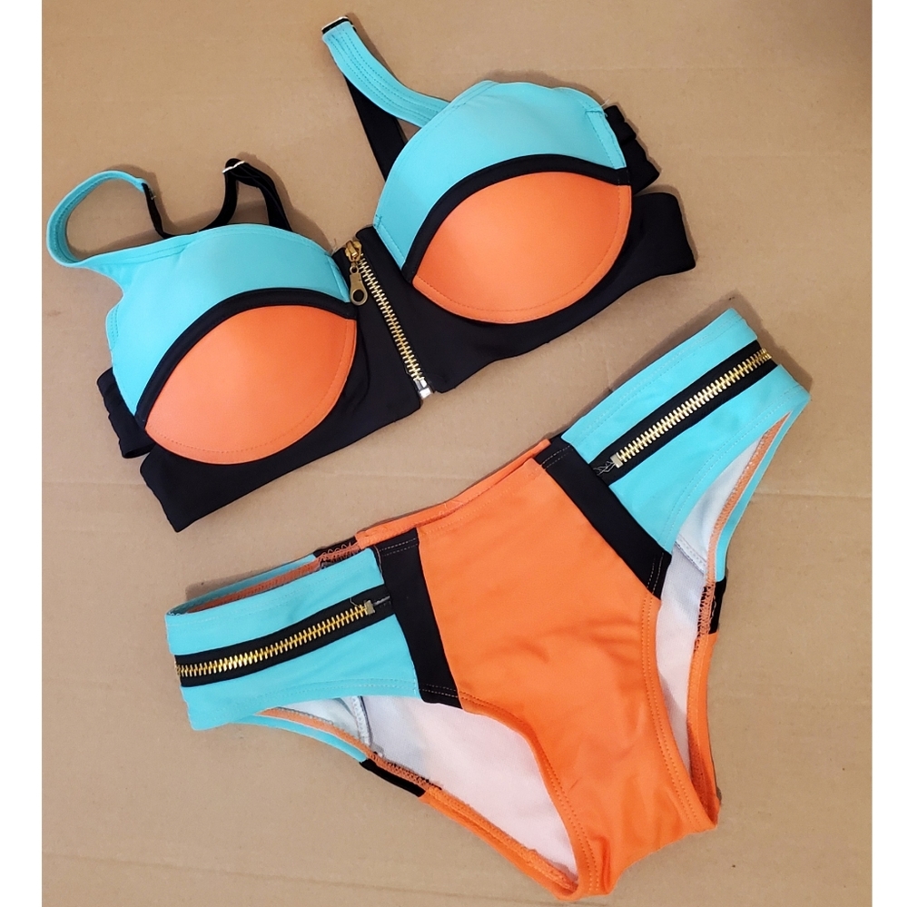 Womens Push Up Bandage Bikini Swim Set
